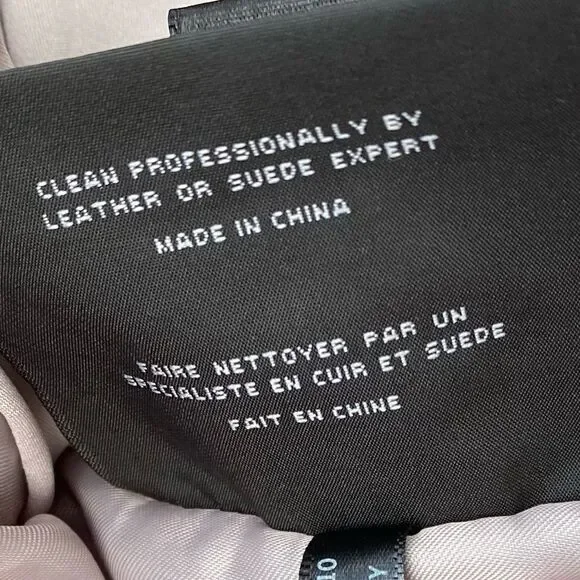 Marc New York Raspberry Felix Knit Panel Asymmetrical Leather Jacket. Small EUC!